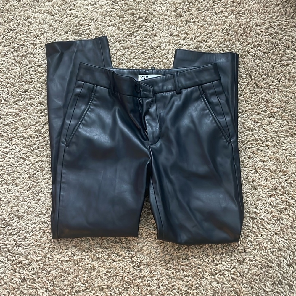 Zara leather pants